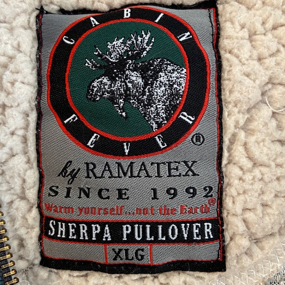 Cabin Fever  Unisex Cozy Cabincore Sherpa 1/4 Zip Fleece Pullover 3606 - Picture 7 of 9